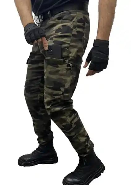 Polviton Kargo Pantolon Dayanıklı ve Şık Askeri Tarz Pantolon Günlük ve Macera Kullanımı İçin
