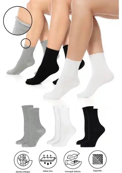 Saysez Bambu Kadın Lastiksiz Çoraplar Konfor ve Şıklığı Bir Arada Sunar
