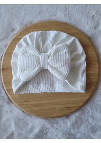 Seher Bebe Butik Renkli Fiyonklu Bone Kız Çocukları İçin Şık ve Rahat Aksesuar