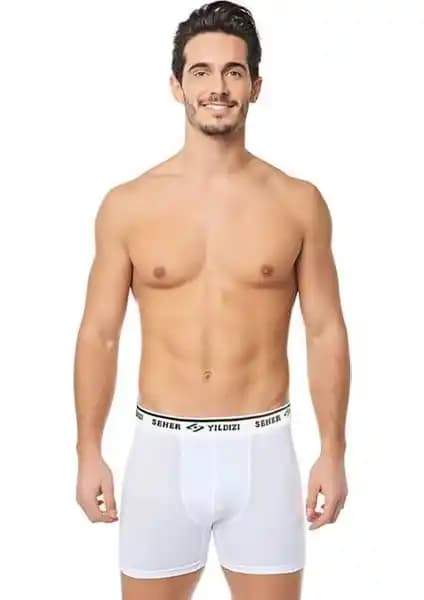 Seher Erkek Boxer Likralı 6'lı Paket Günlük Konfor ve Stil Sunar