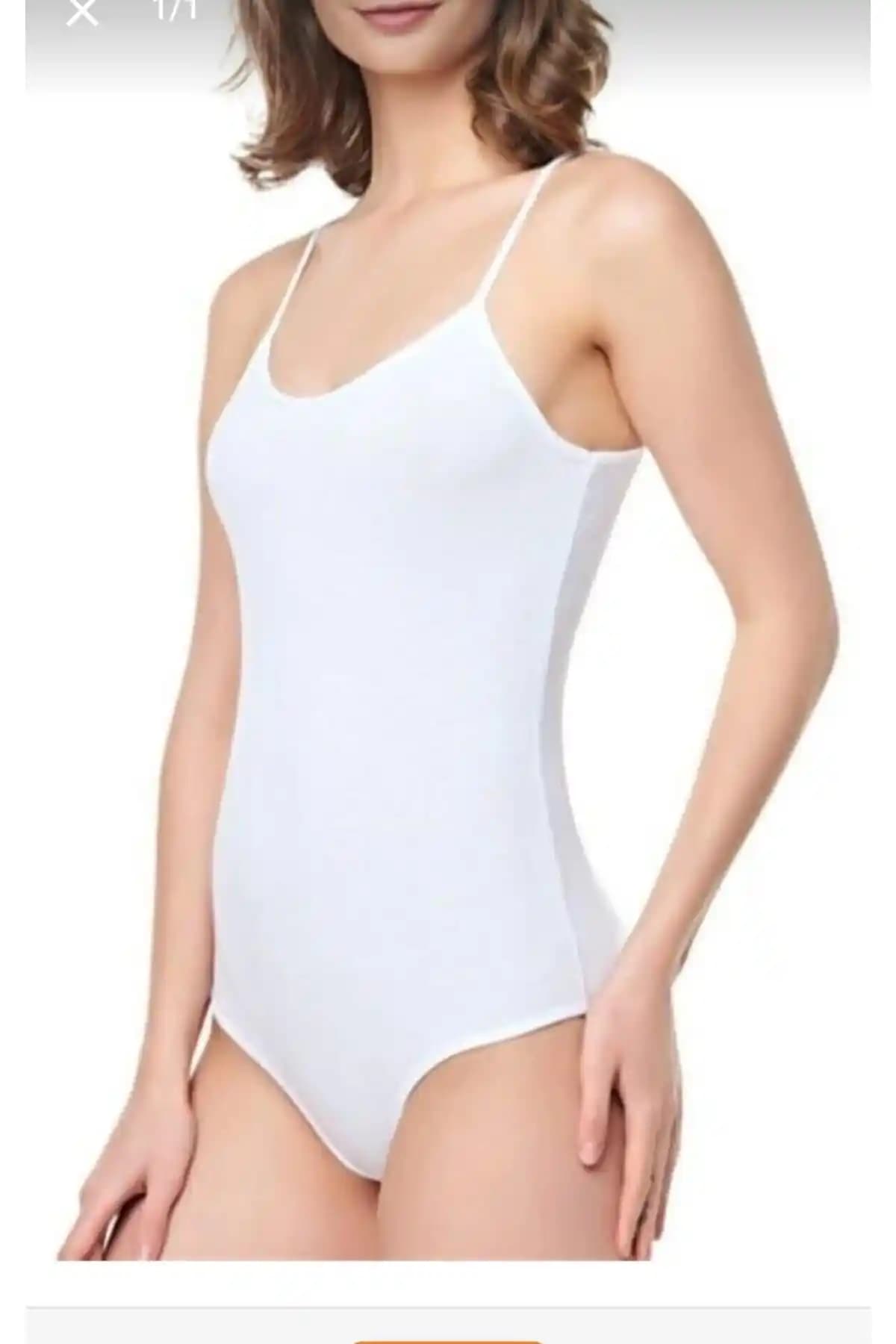 Seher Yılzı 0066 İp Askılı Çıtçıtlı Body Modern ve Rahat Yaz İç Giyim Parçası