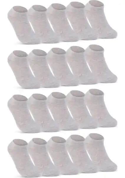 Sockshion Bay Bayan Pamuklu Bilek Boy Patik Çorap 20'li Paket Günlük ve Spor Kullanımı İçin