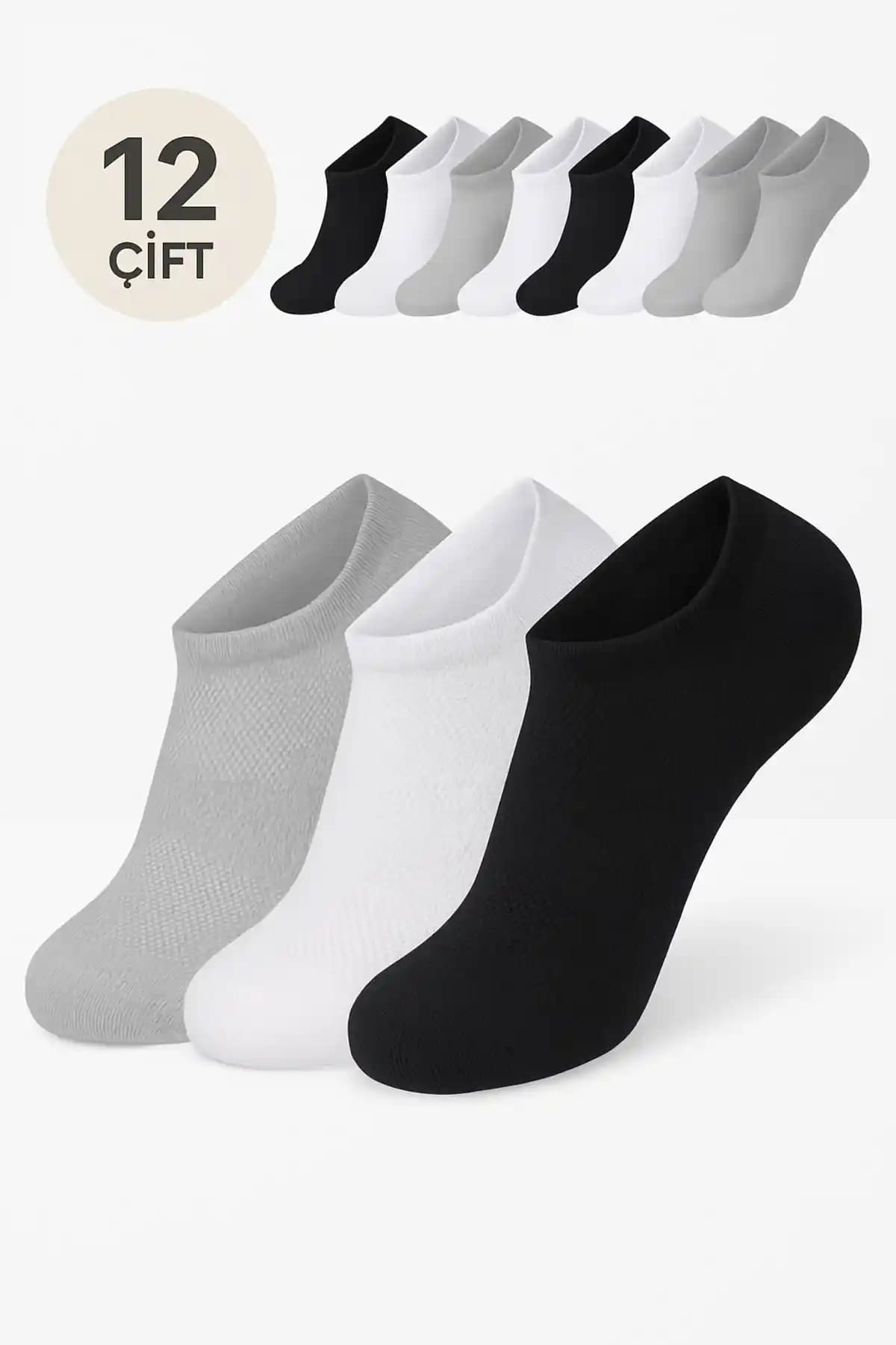 SOYTEMİZ Unisex Görünmez Spor Çorapları - Rahat ve Şık Günlük Kullanım İçin