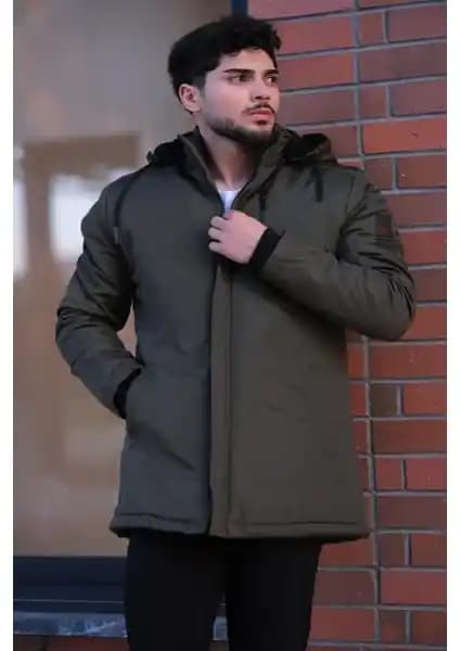 Stil Kombin Erkek İç Kürklü Su Geçirmez Mont ve Kabanlar Günlük Kullanım İçin