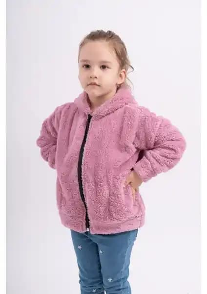 Sweet's Collection Kız Çocuk Welsoft Peluş Cepli Ceket: Konfor ve Şıklığın Buluşması