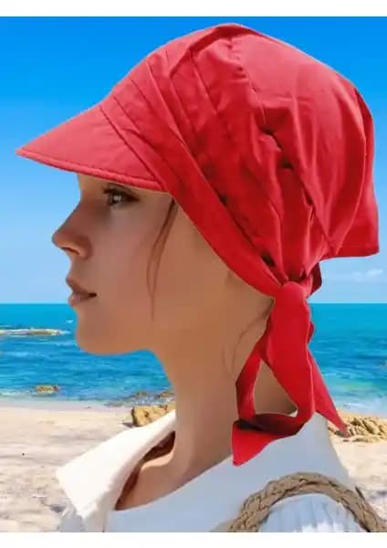 Tezzgelsin Kadın Safari Bağlamalı Siperli Plaj Şapkası Güneşten Koruyan Şık ve Hafif Tasarım