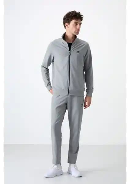 Tommy Life Gri Melanj Erkek Eşofman Takımı Şıklık ve Konforun Modern Buluşması