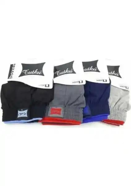 Tutku 6'lı Erkek Düğmeli Penye Boxer: Rahat ve Dayanıklı Günlük İç Giyim Seçeneği