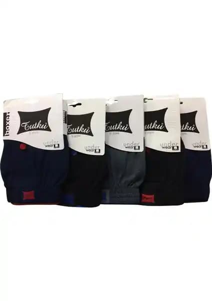 Tutku Penye 5'li Erkek Boxer Seti Yüksek Kalite ve Konfor Sunan Günlük İç Giyim