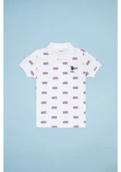 U.S. Polo Assn. Erkek Çocuk Beyaz Polo Yaka Tişört: Şıklık ve Konforun Buluşması