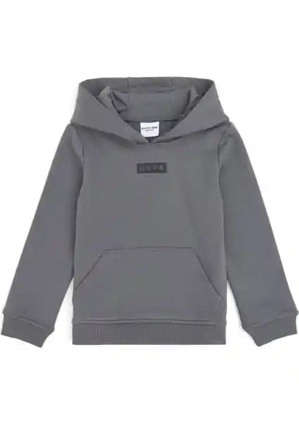 U.S. Polo Assn. Erkek Çocuk Gri Kapüşonlu Sweatshirt: Rahat ve Şık Günlük Giyim Seçeneği