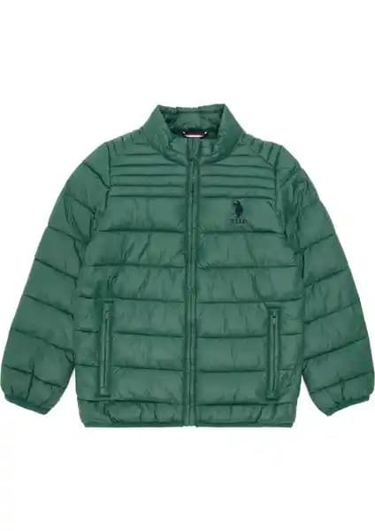 U.S. Polo Assn. Erkek Çocuk Koyu Yeşil Montu: Dayanıklı ve Şık Kış Giyim Seçeneği