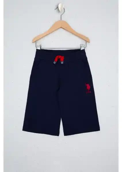 U.S. Polo Assn. Erkek Çocuk Lacivert Örme Şort: Şıklık ve Konforun Buluşması