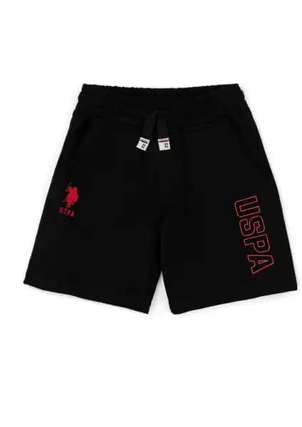 U.S. Polo Assn. Erkek Çocuk Siyah Örme Şort: Şıklık ve Konforun Buluştuğu Yazlık Seçenek