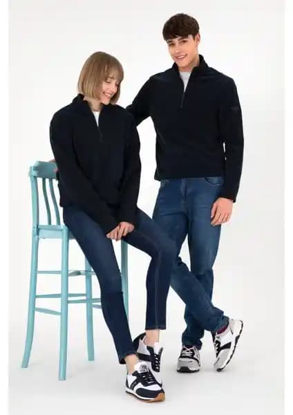 U.S. Polo Assn. Erkek Lacivert Yarım Fermuarlı Polar Sweatshirt Detaylı İnceleme