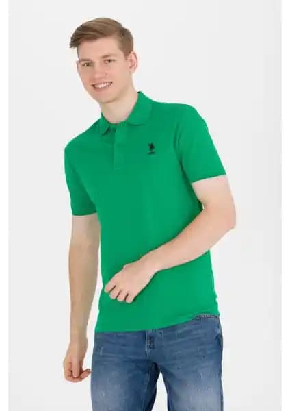 U.S. Polo Assn. Erkek Yeşil Polo Yaka Tişört Modern ve Konforlu Tasarım