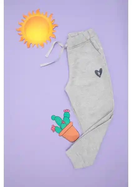 U.S. Polo Assn. Kız Çocuk Gri Melanj Eşofman Altı: Rahat ve Şık Günlük Giyim Seçeneği