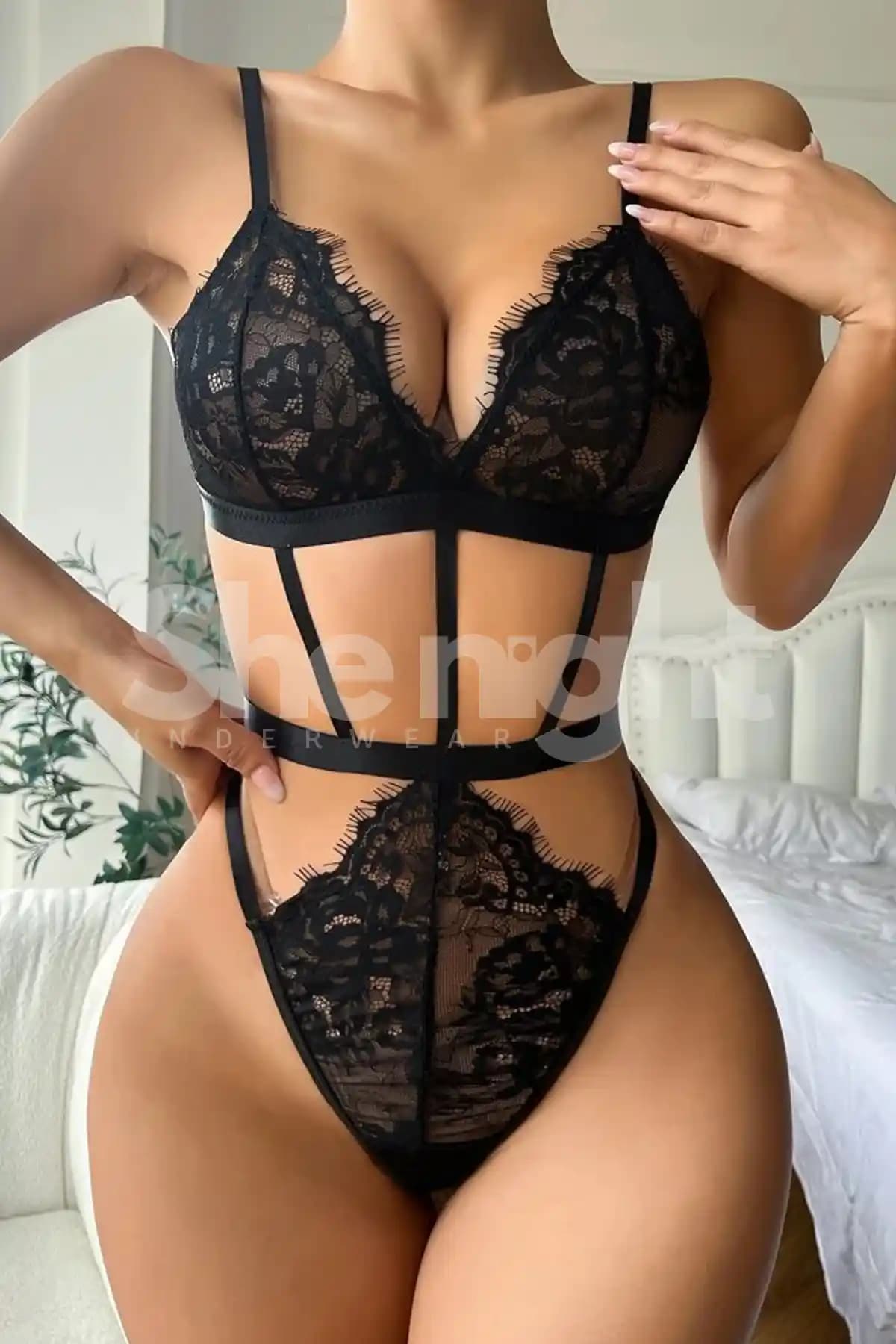 Veille Fantezi Kostüm Jartiyer Hizmetçi Seksi Gecelik Takımı Türkiye Üretimi Organik Dantelli Şık Tasarım