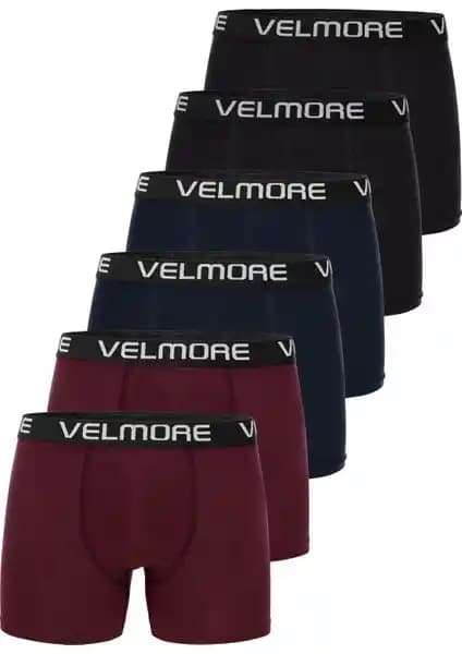Velmore 6’lı Erkek Boxer Seti Konfor ve Şıklık Sunan Kaliteli İç Giyim Ürünü