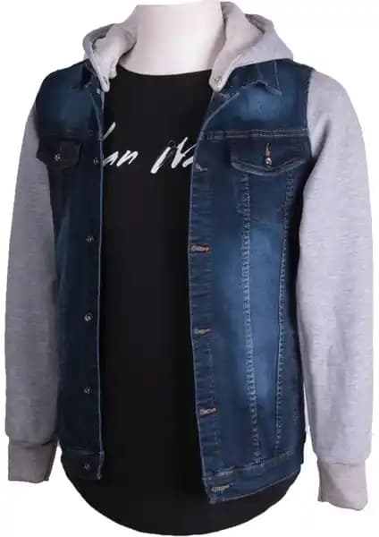 Viking's Line Erkek Denim Mont Kapüşonlu Mavi: Günlük Şıklık ve Fonksiyonellik Sunar