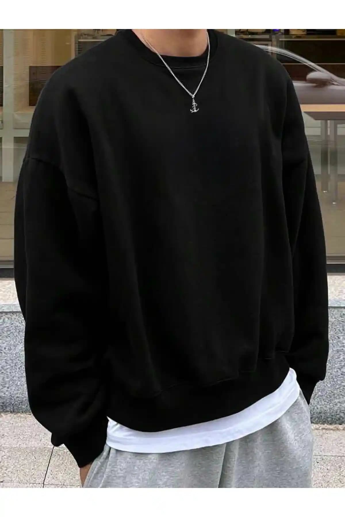 VİPER Oversize Rahat Kalıp Basic Sweatshirt Günlük Şıklık ve Konfor Sunar