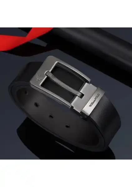 William Polo Erkek Deri Siyah Metal Tokalı Kemer Detaylı İnceleme ve Özellikleri