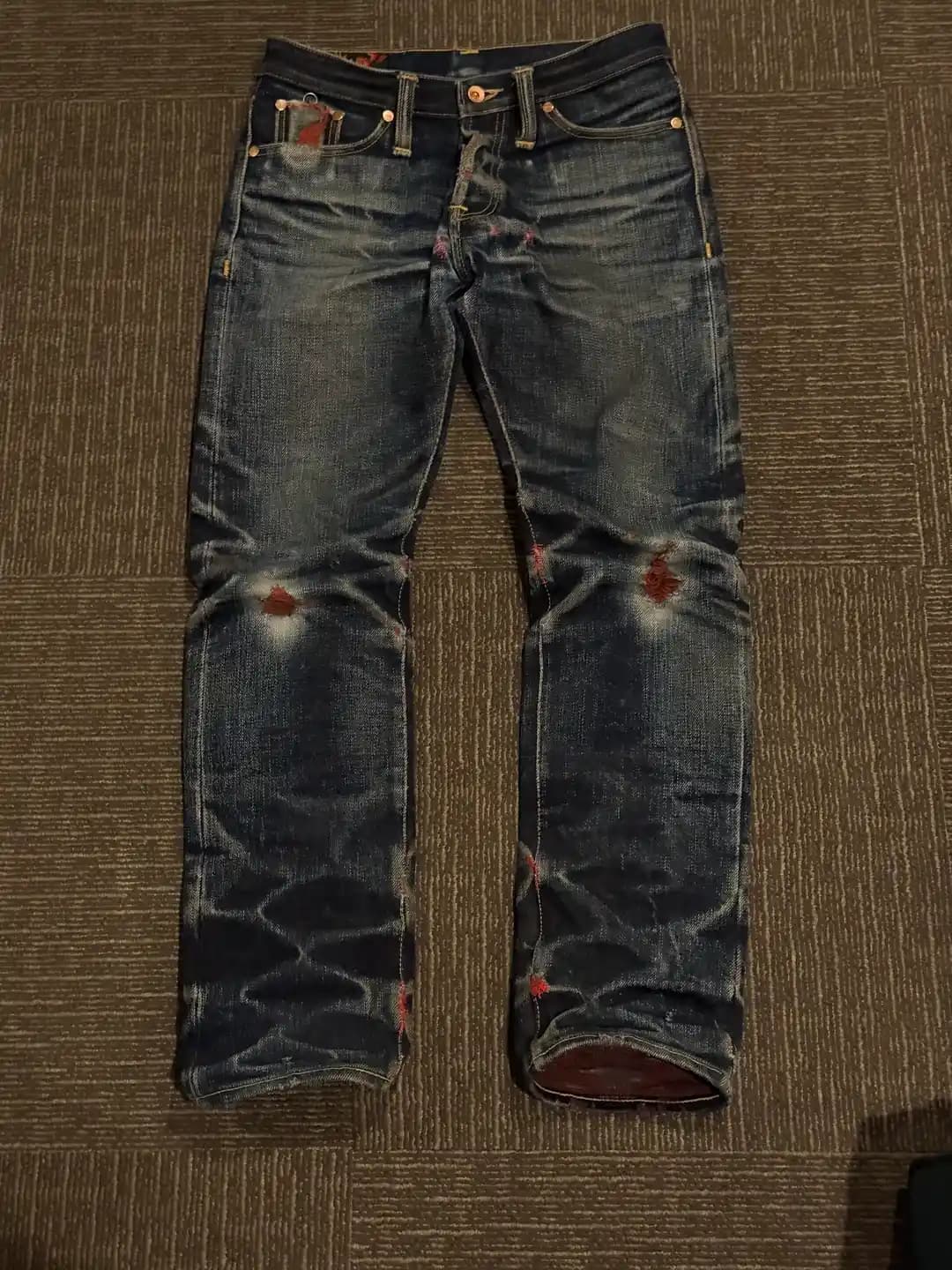 Pinion 25oz Raw Denim Pantolonun 4 Ayda Elde Edilen Hızlı Eskime ve Solma Süreci