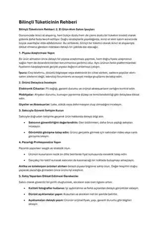 Raw Denim ve Vintage Kıyafet Alım-Satımında Ölçü, Durum ve Güvenlik Detayları