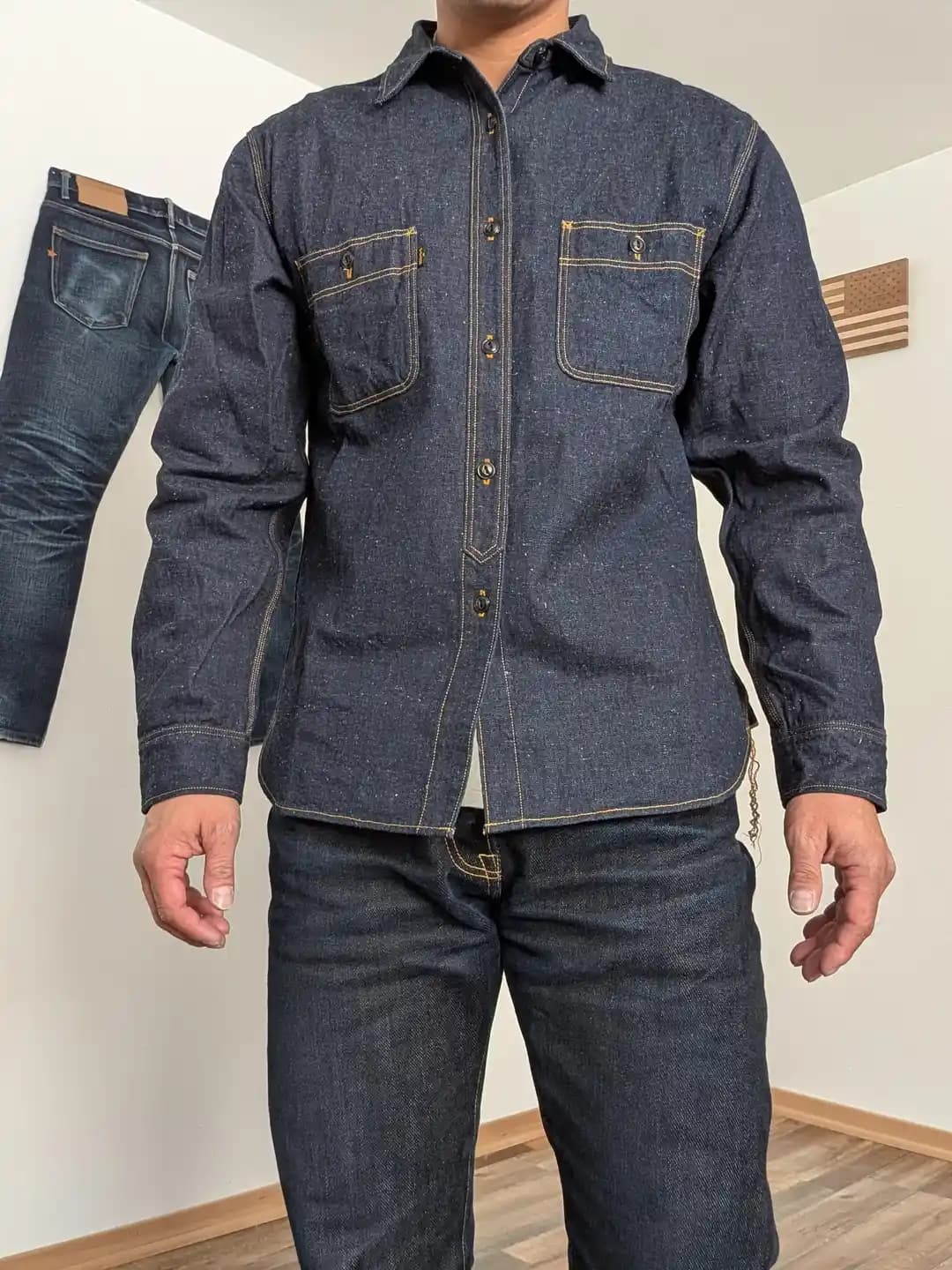 Big John 10oz Neppy Denim Workshirt: Hafif ve Dayanıklı Raw Denim İş Gömleği Seçeneği