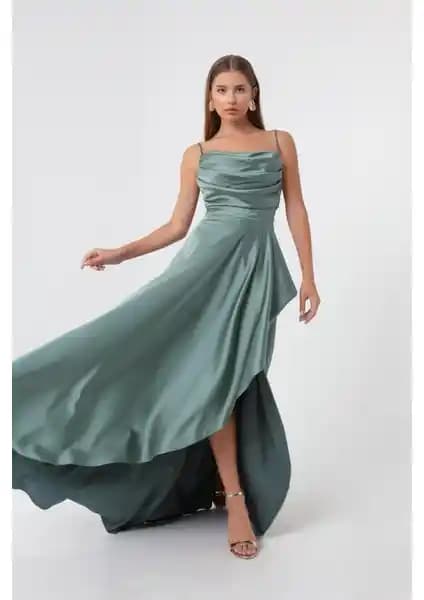 Lafaba Kadın Abiye Elbise Karşılaştırması: Mint Yeşili ve Mürdüm Seçenekleri