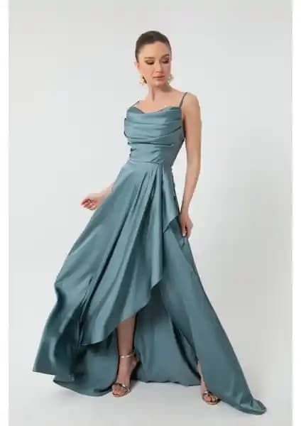 Lafaba Kadın Mavi ve Mint Yeşili Abiye Elbiseleri Karşılaştırması ve Özellikleri