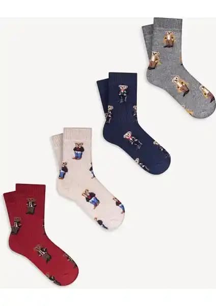 Mono Socks Çocuk Teddy Bear Pamuklu ve Görünmez Sneaker Çorap Karşılaştırması