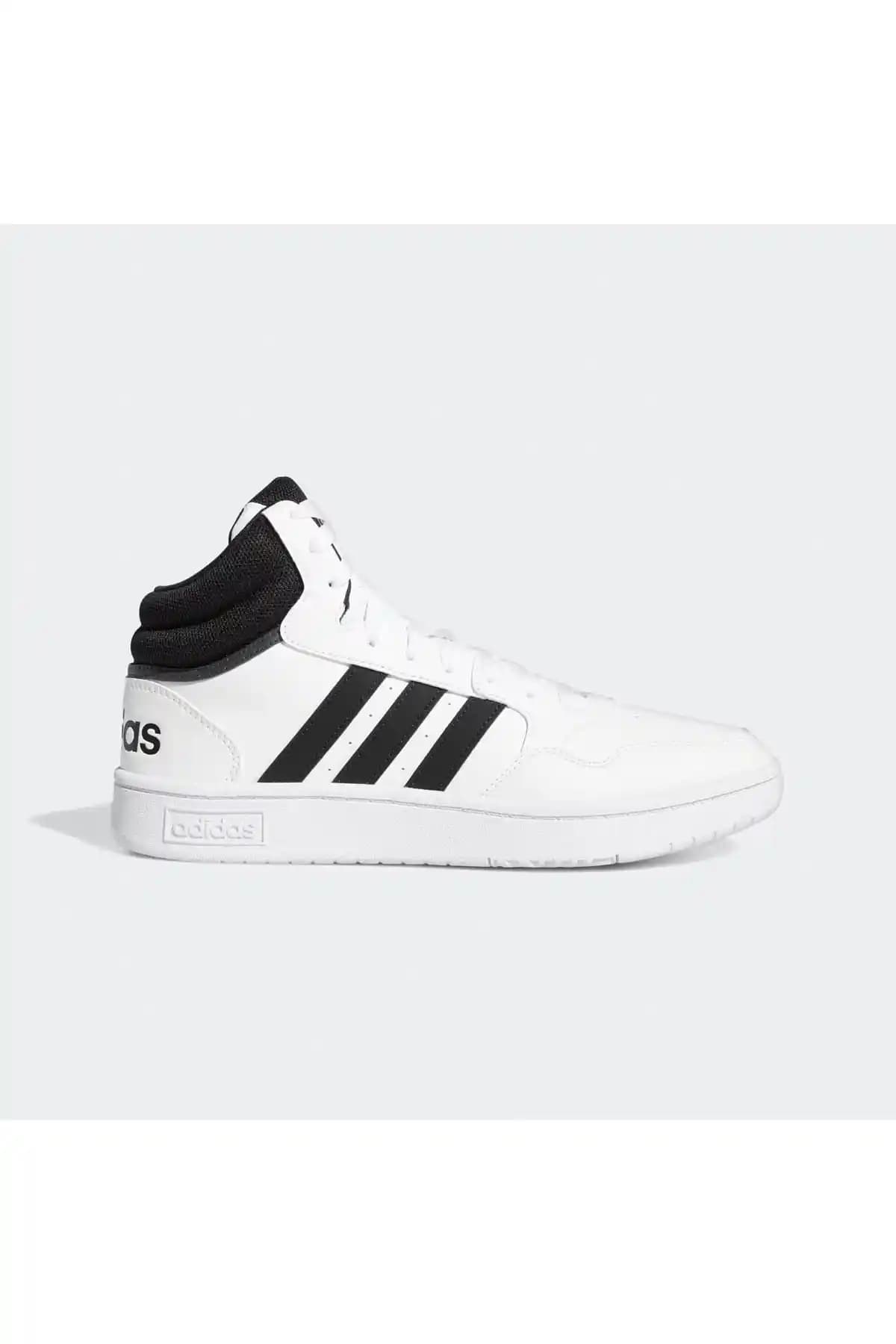 Adidas Hoops 3.0 Mid Erkek Beyaz Sneaker: Şıklık ve Konforun Modern Buluşması