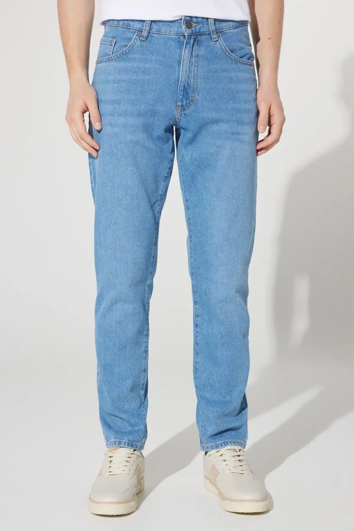 Altınyılz Classics Erkek Açık Mavi Comfort Fit Kot Pantolon Günlük ve Şık Kullanım İçin