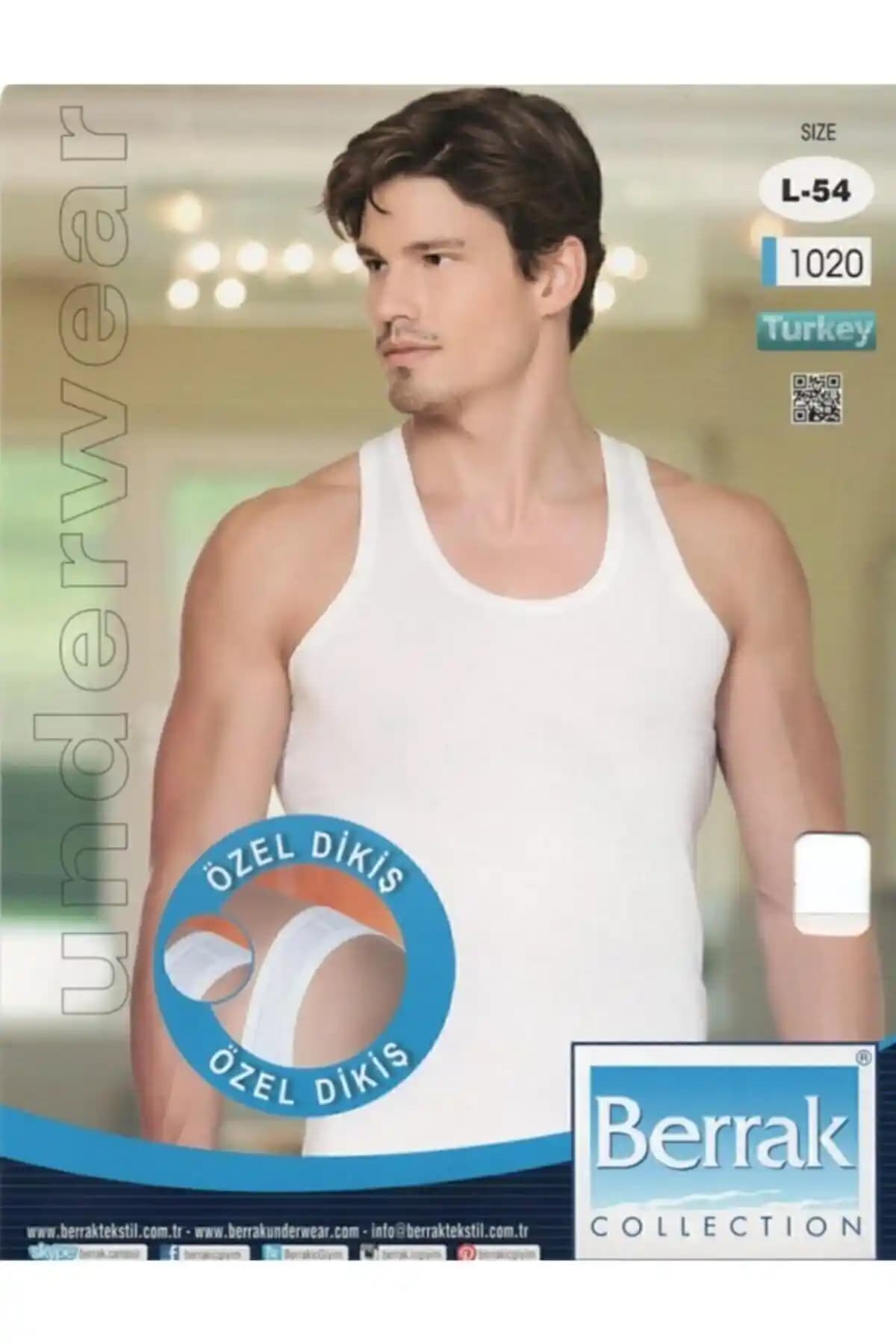 Berrak 1020 Formalı Erkek Atlet: Şık ve Konforlu Günlük İç Giyim Seçeneği