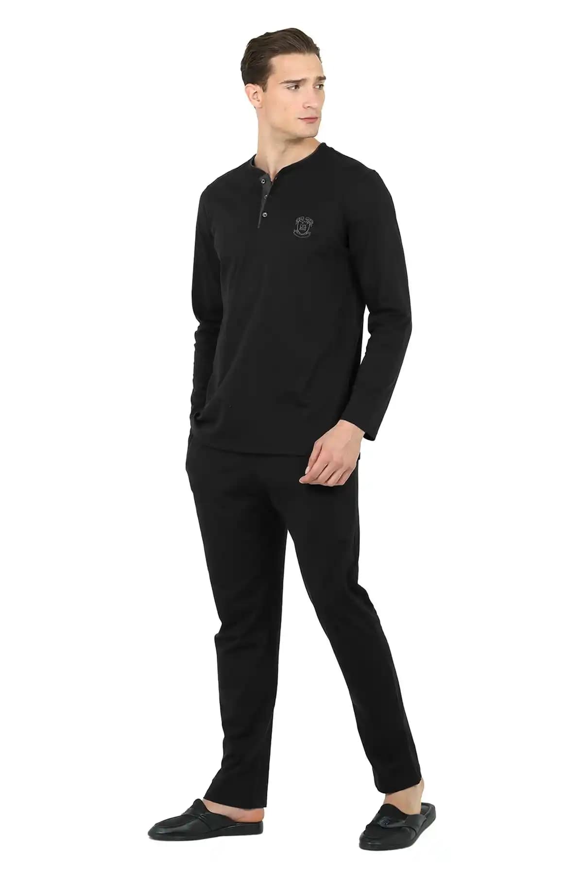 Damat Ds Damat Pamuklu Regular Fit Pijama Takımı Şıklık ve Konforu Bir Arada Sunar