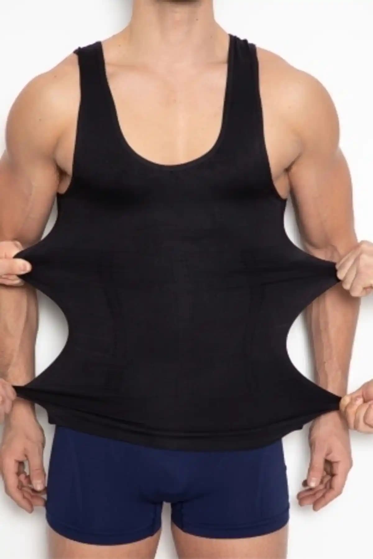 DC Premium Siyah Erkek Atlet Korse: Vücut Şekillendirme ve Destek Sağlayan Şık İç Giyim