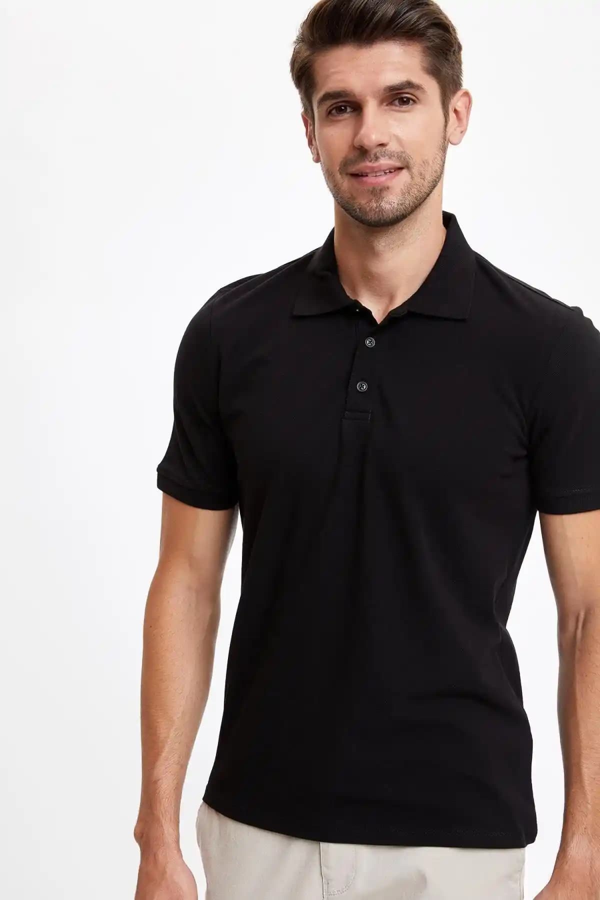 Defacto Regular Fit Polo %100 Pamuk Tişört Günlük Kullanım ve Şıklık İçin Uygun