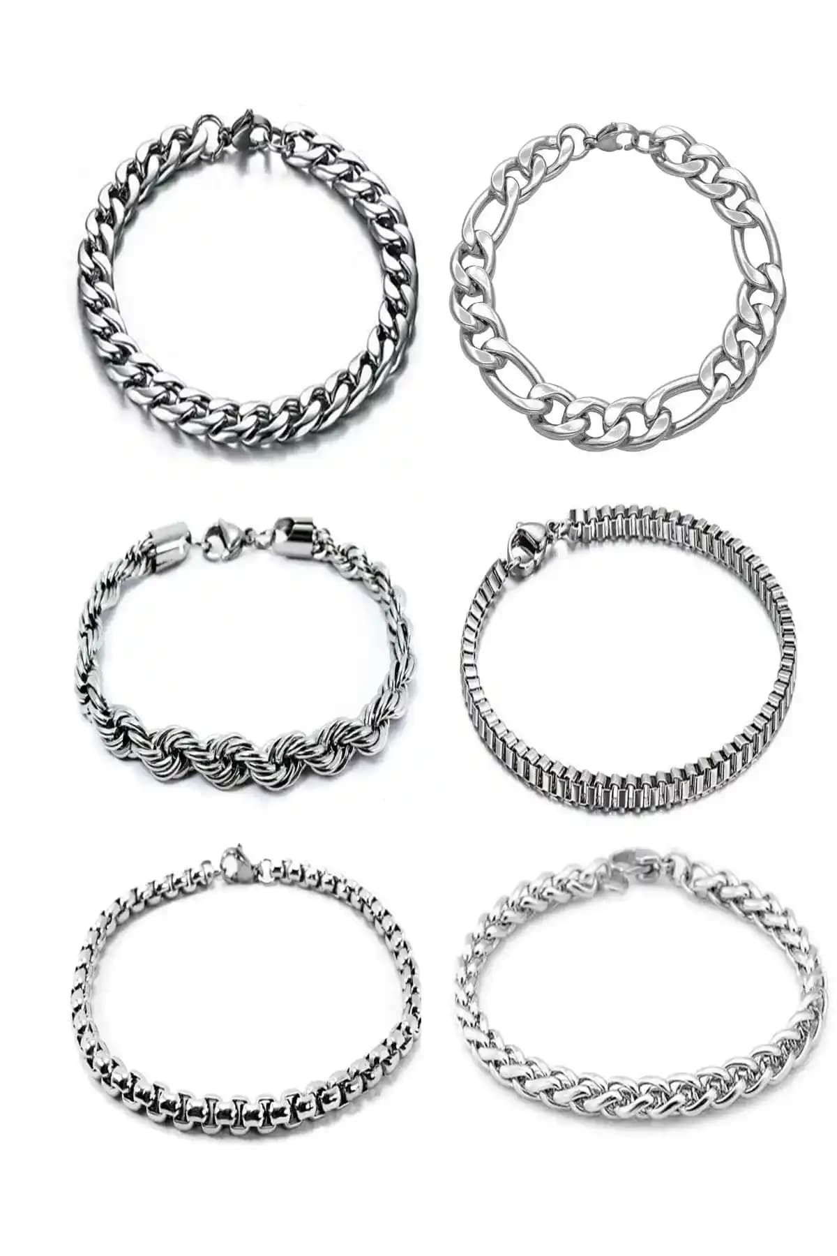 Dergavud 6'lı Bileklik Seti: Modern ve Çok Yönlü Takı Koleksiyonu