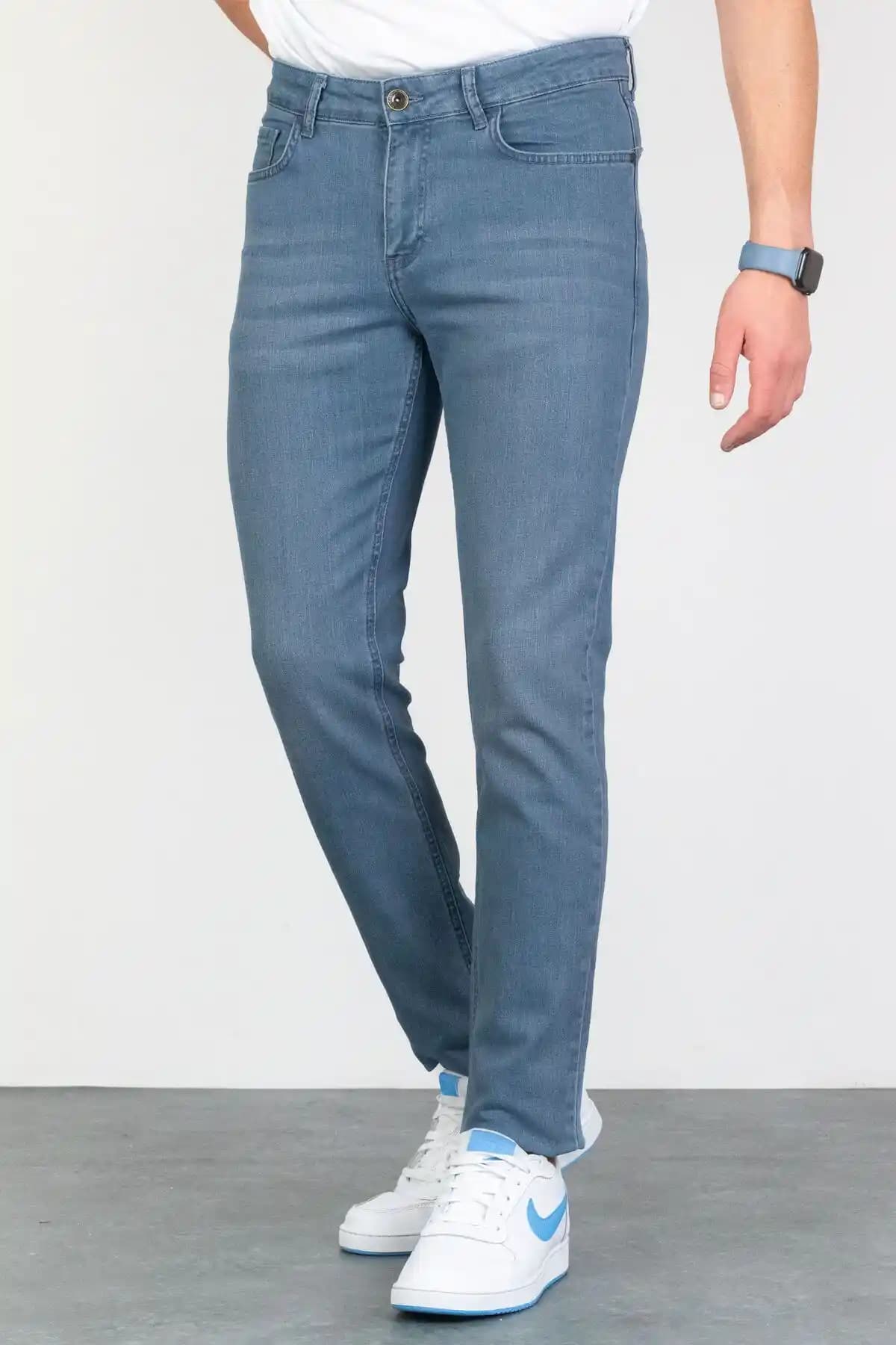 Erkek Slim Fit Likralı Kot Pantolon Modern ve Rahat Tasarım Özellikleri