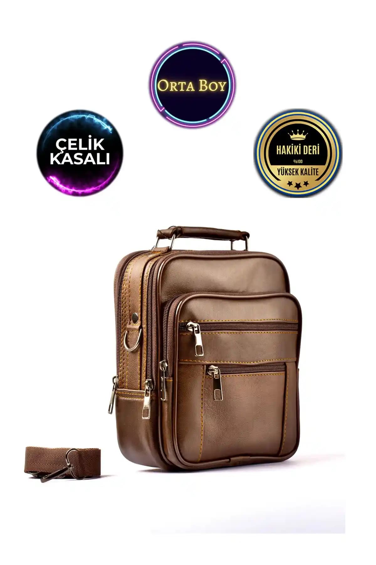 Hakiki Deri Erkek Çantası: Şık ve Dayanıklı Orta Boy Model Özellikleri ve Kullanım Alanları