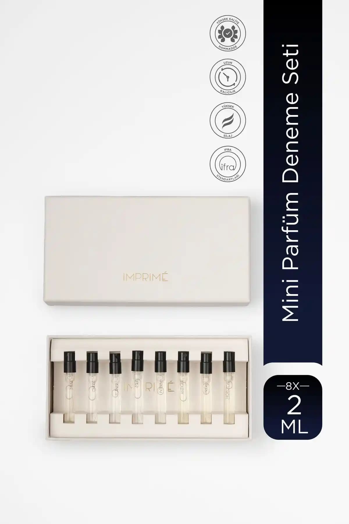 İmprime Mini Parfüm Deneme Seti 8x2ml ile Kişisel Aromalarınıza Yolculuk