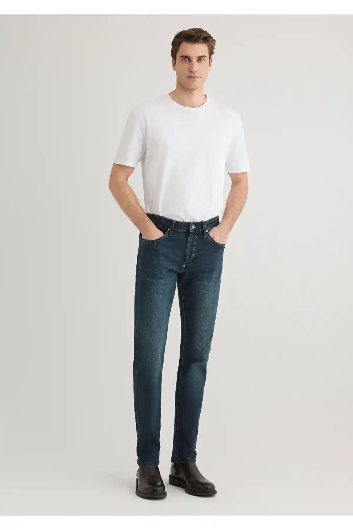 Mavi Marcus Premium Puslu Koyu Jean Pantolon Modern ve Konforlu Tasarım