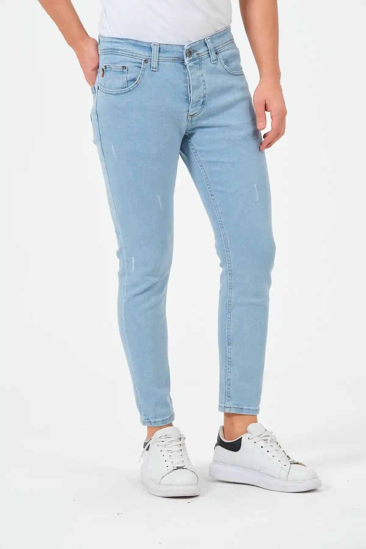 Moda Biz Erkek Jean Buz Mavi: Şık ve Konforlu Denim Pantolon Önerisi