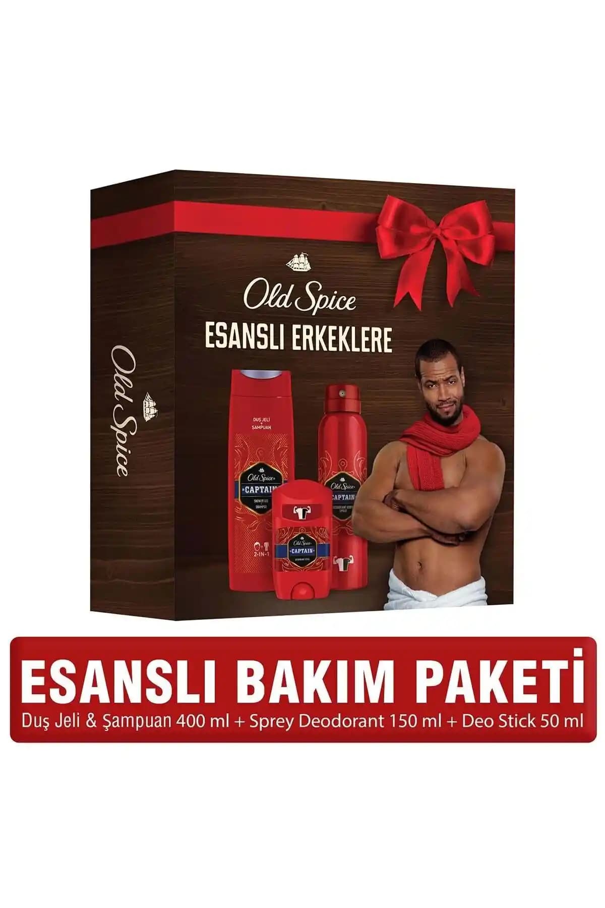 Old Spice Captain Yılbaşı Erkek Bakım Paketi: Kaliteli ve Çok Yönlü Hediye Seçeneği