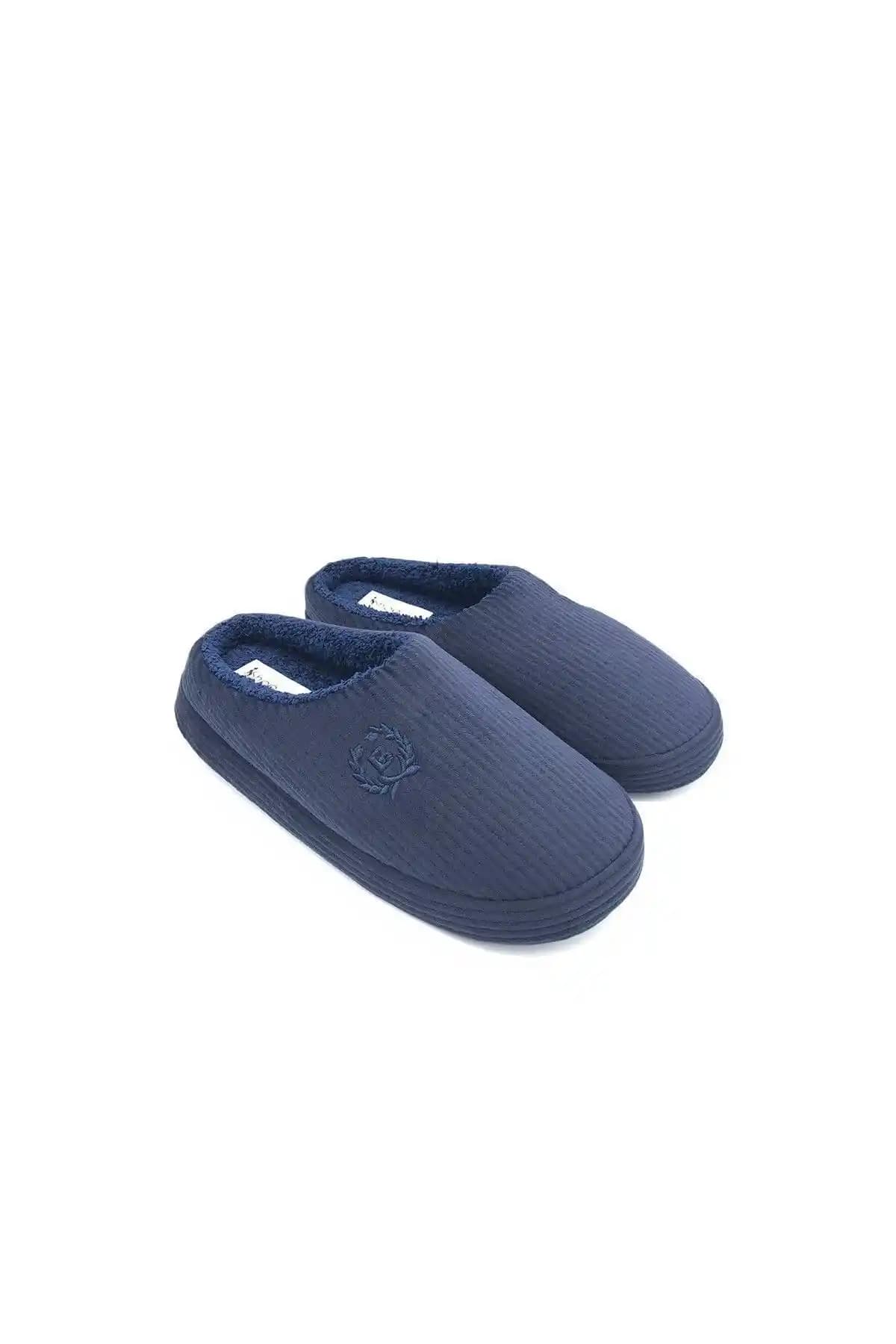 Shoemio Bogart Lacivert Erkek Ev Terliği Konfor ve Şıklık Bir Arada