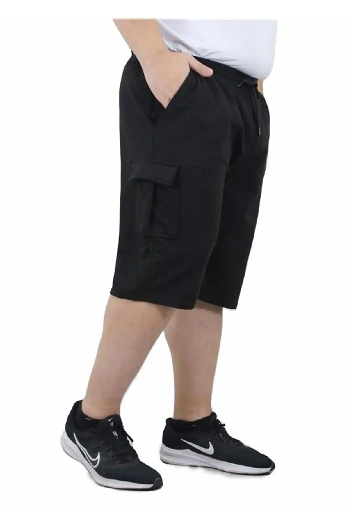 Starbattal Büyük Beden Siyah Komando Cep Şort: Rahat ve Şık Günlük Giyim Seçeneği