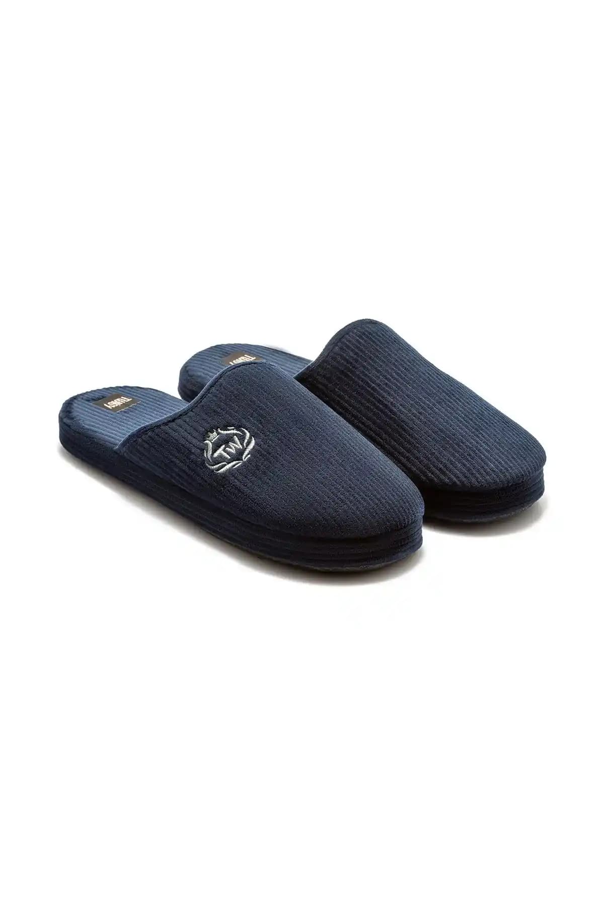 Twigy Muted Erkek Ev Terliği Lacivert Şık ve Konforlu Tasarım İle Günlük Kullanım İçin Uygun