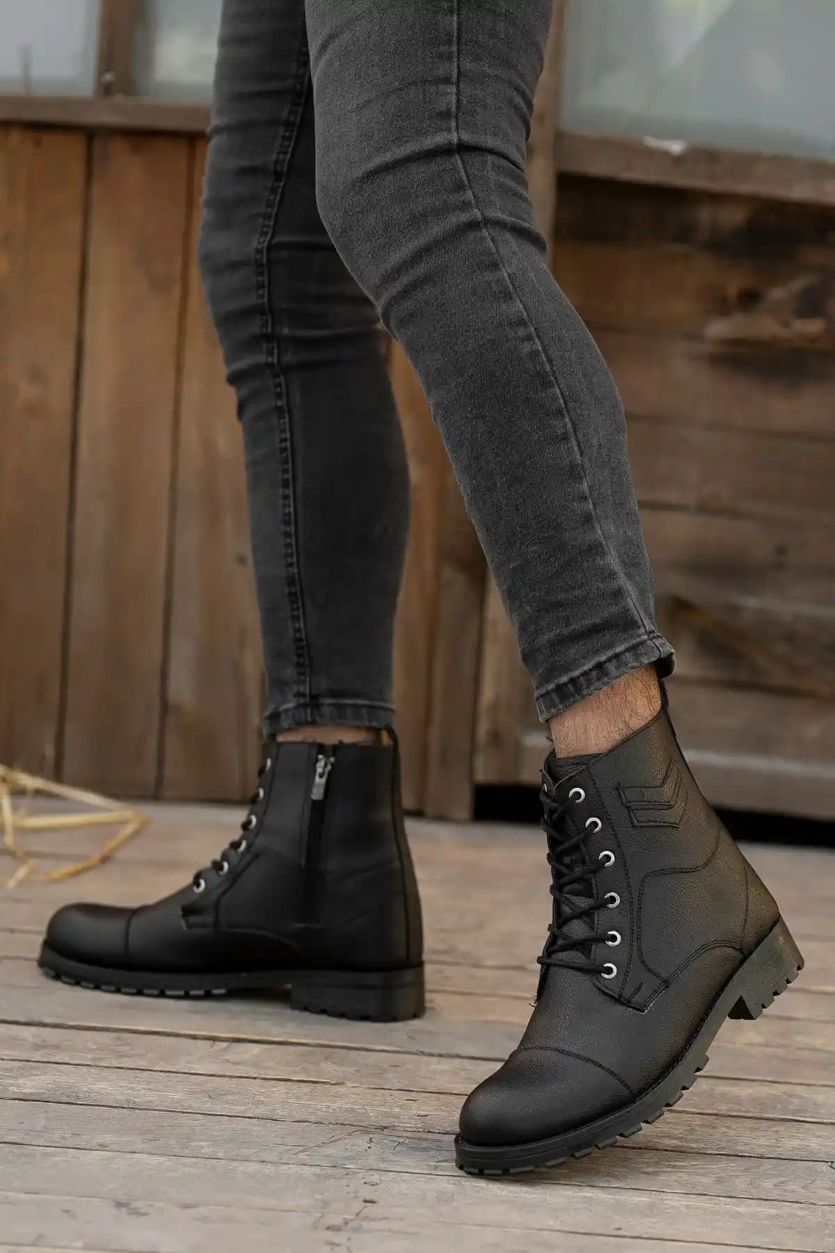 Zegeshoes Yeni Sezon Erkek Bot Postal Çavuş Botu Modern ve Dayanıklı Tasarım