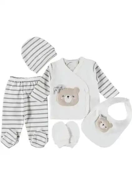 Bebekler İçin Güvenli ve Konforlu 5'li Hastane Çıkışı Seti Yüksek Kalite Malzeme ile